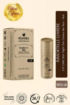 KUATRA Immortelle Lumière Göz Çevresi Stick – Gece Bakımı | Canlanmış Göz Çevresi Antioksidan Etki (Resveratrol + VitC + CoQ10)