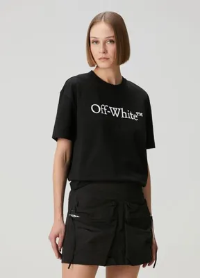 Off-White Siyah Logolu T-shirt