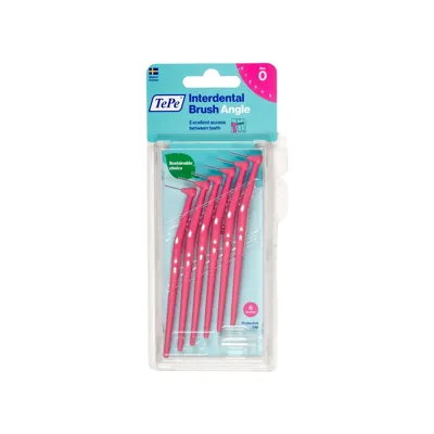 TePe Arayüz Fırçası Angle Saplı 0.4 mm Pembe 6'lı