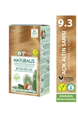 NEVA NATURALIS 9.3 Açık Altın Sarısı Amonyaksız Kalıcı Krem Saç Boyası Seti (VEGAN)
