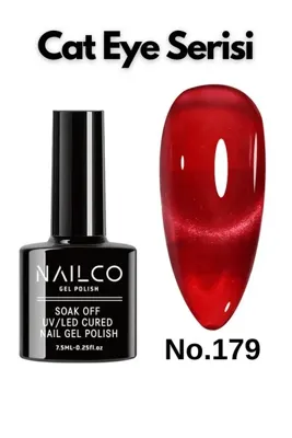 Naıl Co Uv Led Kalıcı Oje 7.5 ml Kedi Gözü Cat Eye Magnetik Seri Nailco 179
