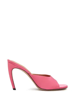The Attico Betta Fuşya Saten Topuklu Terlik