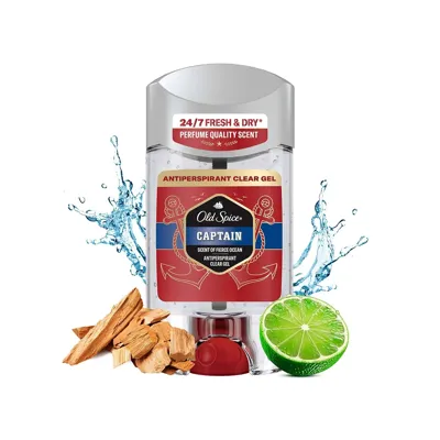 OLD SPICE Old Spice Captain Erkekler için Terleme Önleyici Deodorant Clear Jel Stick 70 ml