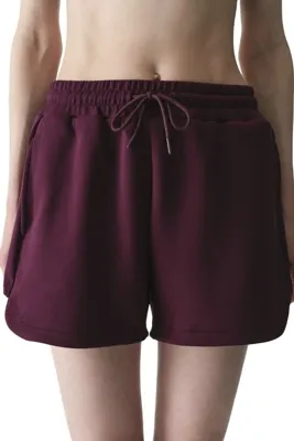 Penti Bordo Silky Feel İpeksi Dokunuş Yüksek Bel Şort