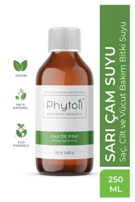 phytoil Sarı Çam Suyu – Saç, Cilt ve Vücut Bakımı için %100 Doğal Bitki Suyu (Eau de Pini) 250 ml
