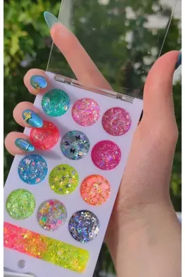 hbtasarim Simli Glitter Far Paleti