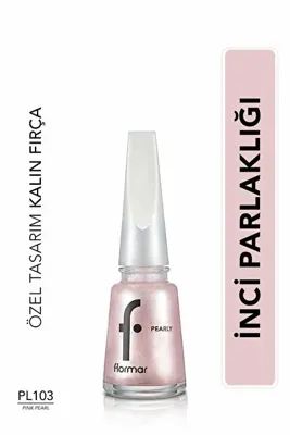 Flormar Pearly Yoğun Işıltı Veren Uzun Süre Kalıcı Sedefli Oje (PL103 Pink Pearl) 8682536035293