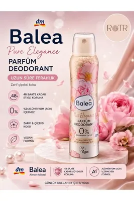 BALEA DEORDOANT Pure Elegance Alüminyum tuzları (ACH) ve mikroplastikler içermez