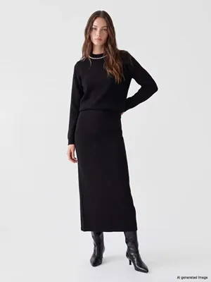 LCW Modest Beli Lastikli Kalem Etek