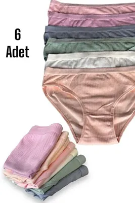 Dondeza 6'lı Dondeza Raporlu Pastel Renk Kadın Külot Bikini Bato