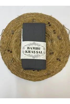 MELİSA AVM Bambu Kraş Şal kenarı dikişle