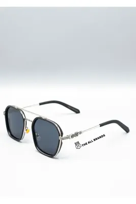 Eyemood Unisex Pilot Güneş Gözlüğü Gri Çerçeve Füme Cam Polarize UV400 Korumalı Kumla C3