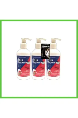 Nida Store Playboy 3 Tane 250 ml Ceviz Sütlü & Cevizli Rus Merhemi Tüy Dökücü Krem + 1 Armağan NIDA