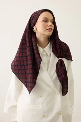 İpekhan Seren Eşarp 4101 Bordo