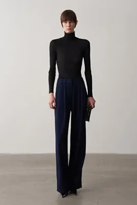 Mathilda Store Loren Lacivert Special Edition Palazzo Pantolon