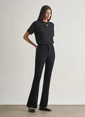 Mizalle Siyah Kadın Denim Pantolon M2MZ1010130267