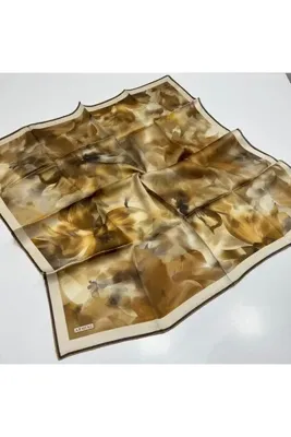 Armine Çiçek Desenli Saf İpek Sura Eşarp 9310D 36