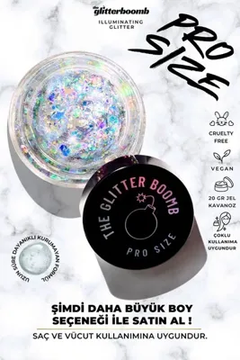 the glitter boomb the glıtter boomb - jel glitter - Milky way 20gr PRO SIZE