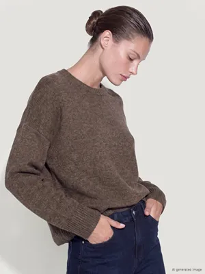 LC Waikiki Oversize Kadın Kalın Triko Kazak