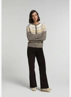 Colins Regular Fit Yüksel Bel Geniş Paça Kadın Kahverengi  Pantolon