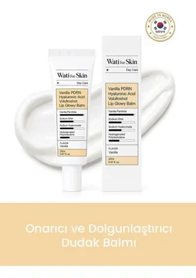 wati for skin Vanilla Pdrn Hyaluronic Acid Volufroshot Lip Glowy Balm /onarıca ve Dolgunlaştırıcı
