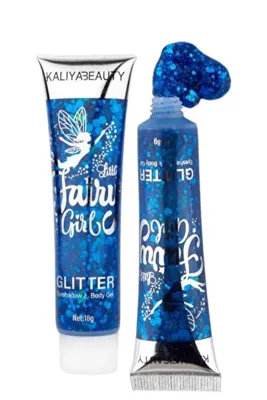 KALIYABEAUTY Yüz Ve Vücut Fairy Girl Glitter Jel Gümüş 6 Farklı Sim Tonu Ve Renk