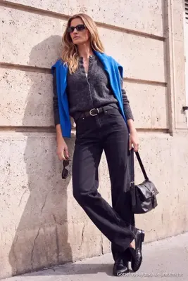 TRENDYOLMİLLA Wardrobe Essentials Siyah Az Esnek Yüksek Bel Wide Leg Geniş Paça Jeans TWOAW27JE00081