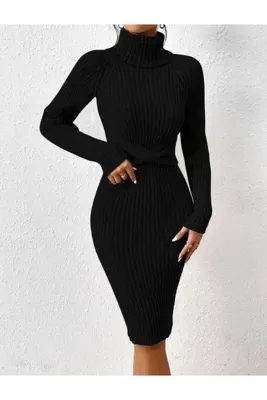 Bracha Kurdale Detaylı Fitilli Model Triko Elbise
