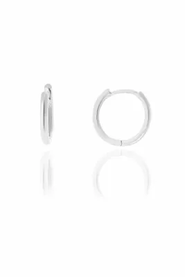 Söğütlü Silver Gümüş Rodyumlu 14 Mm Halka Küpe Sgtl10561rodaj