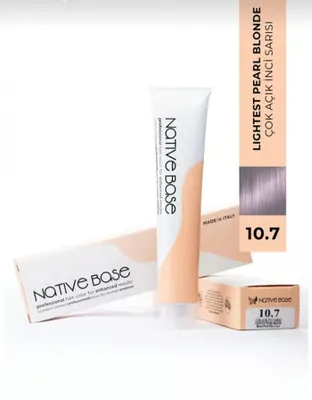 Native Base Saç Boyası 10.7 Çok Açık Inci Sarısı 100 ml