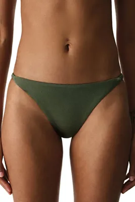 Penti Zeytin Yesili Marcelina Side Simli Orta Bel Bikini Altı