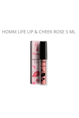 hommbitkisel Homm Life Lip Cheek Rose 5 ml Dudak ve Yanak için Likit Allık
