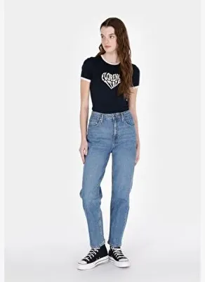 Colins Straight Fit   Kadın İndigo Jean Pantolon