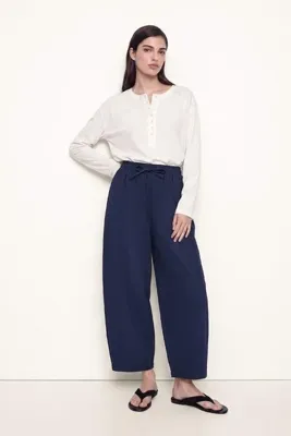 Hooopstore Rahat Kesim Geniş Paça Lacivert Pantolon