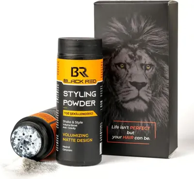 BLACK &amp; RED Saç Şekillendirici Toz Wax Hacimli Görünüm - Matte Volume Styling Powder Wax - 20G
