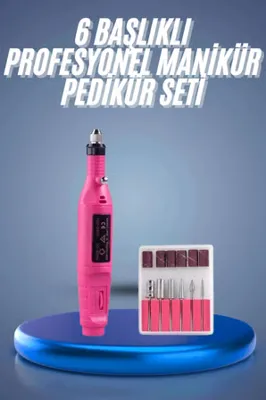 renklime Profesyonel Manikür Pedikür Seti Törpü Makinesi Protez Tırnak Çıkarma