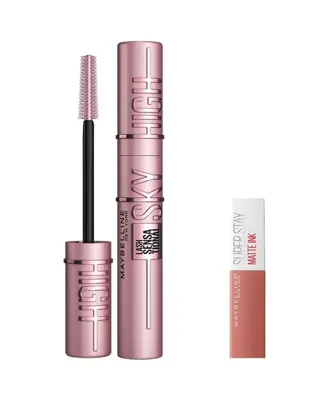 Xmlbayiciniz Tr New York Lash Sensational Sky High Maskara & Mini Super Stay Matte Ink Likit Mat Ruj 65 Seductress Makyaj Seti Genel
