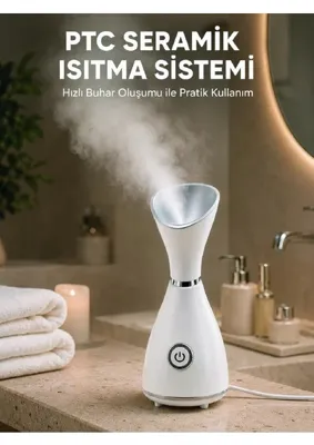 BİN1ÇEŞİT Nano Iyonik Cilt Bakım Buhar Makinesi Ptc Isıtma Sistemli