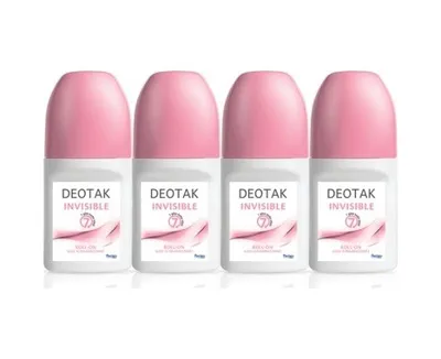 DEOTAK Invisible Kadın Roll-On Deodorant 35 ML x 4