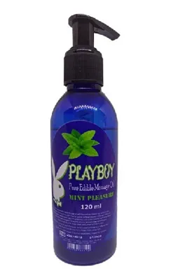 Kostore Playboy Masaj Yağı 120ml Naneli Playboy Pure Edible Aromalı Brlx - 120ml Pure Edible Massage Oil Mint Flavored Massage Oil