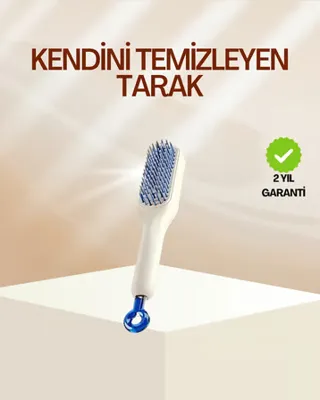 starseven Pratik Mekanizmalı Saç Tarağı – Kendi Kendini Temizler, Taşınabilir