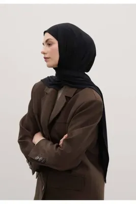 Fresh Scarfs Bambu Penye Şal Siyah