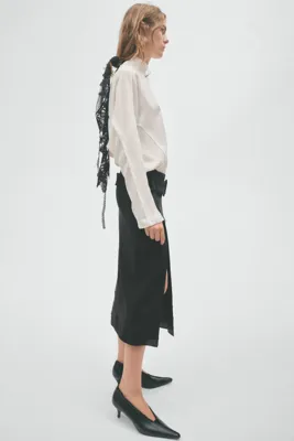 H&M Kemerli Yün Etek