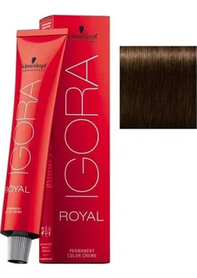 Schwarzkopf 3 Adet Igora Royal Vibrance 6-0 Koyu Kumral Saç Boyası + 1l Oksidan