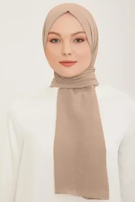ARMİNE Naturel Soft Şal - 10 - Sütlü Kahve