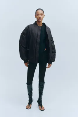 H&M Kuş Tüyü Oversize Pilot Ceketi