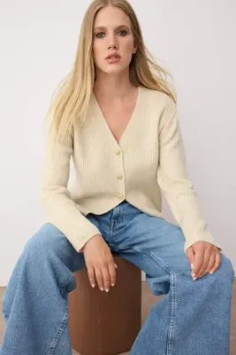 TRENDYOLMİLLA Taş Yumuşak Dokulu Triko Hırka TWOAW26HI00112