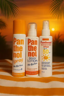 Panthenol Sprey+ Banthenol Body Lotion+ Panthenol Güneş Sütü Sprey 50 SPF