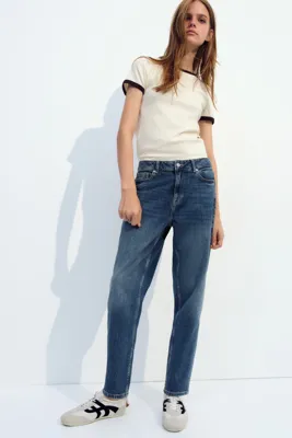 H&M Mom Slim Fit High Waist Jeans