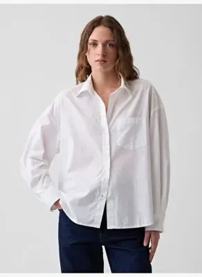Gap Oversized  Poplin Gömlek